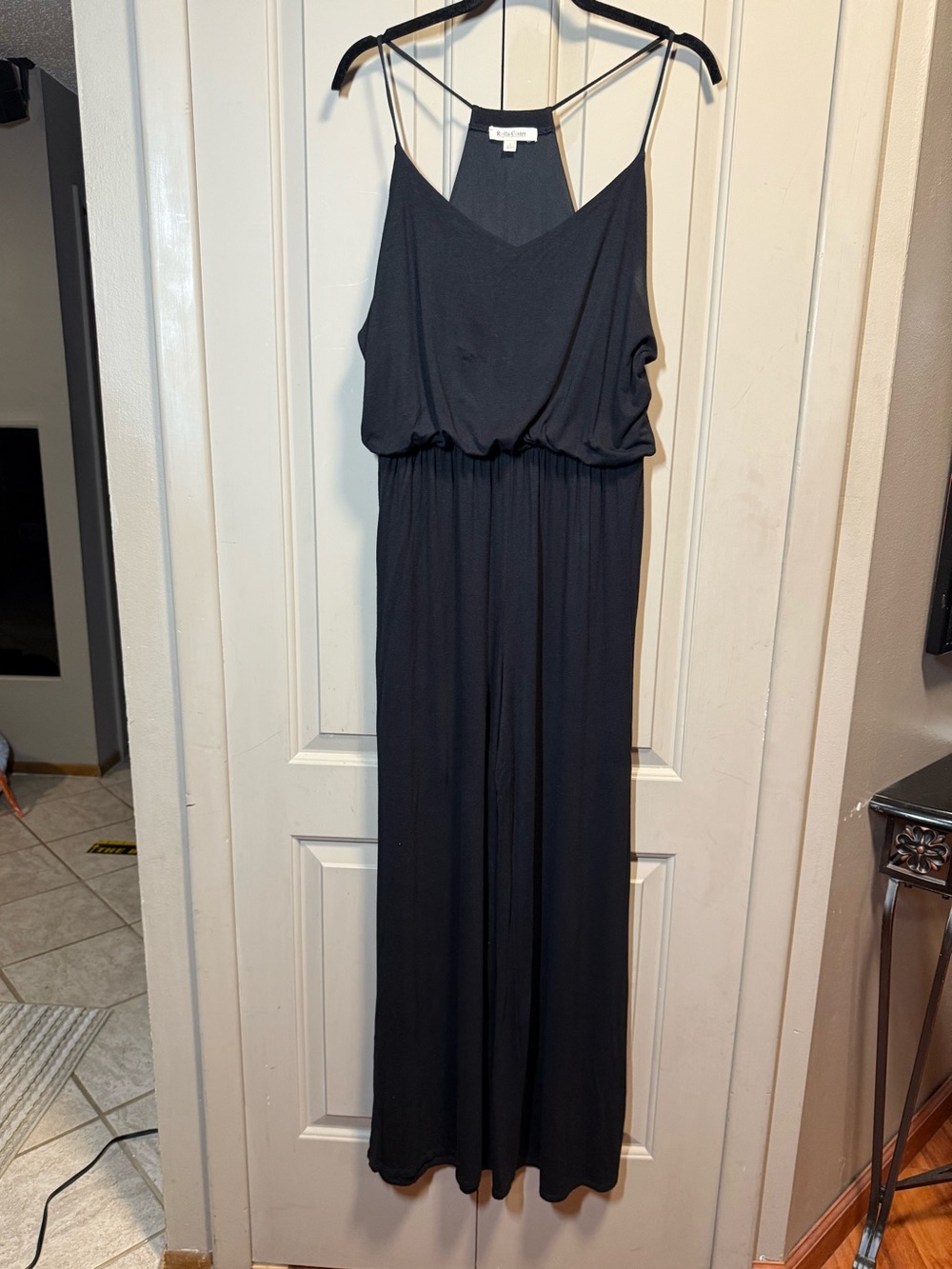 Rolla Coster Black V-Neck Sleeveless Wide-Leg Jumpsuit